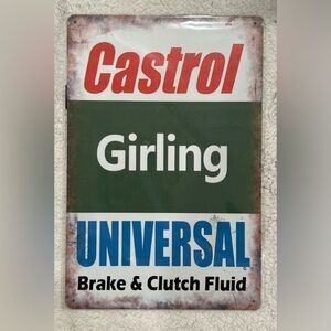 NEW in Package Vintage Look Metal Garage Man Cave Sign Great Gift